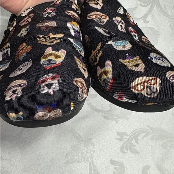 Bobs “made for dogs” by Skechers black casual slip on canvas shoes. Size 8 - Picture 8 of 9